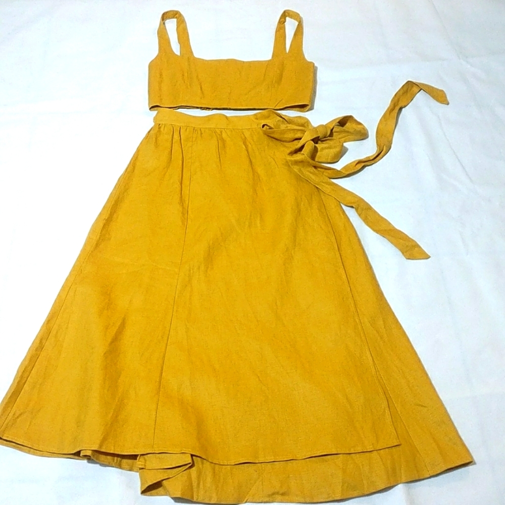 Reformation Palm Linen Two Piece